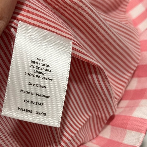 Women's Talbots Pink Gingham Check Blazer Jacket Size 16W plus size - Picture 5 of 9